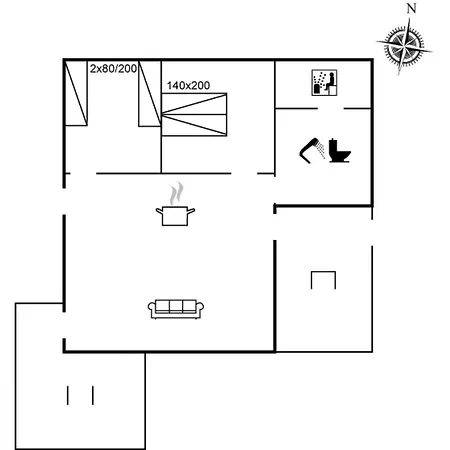 Blomma - 350m From The Sea By Interhome Prázdninový dům Lakolk