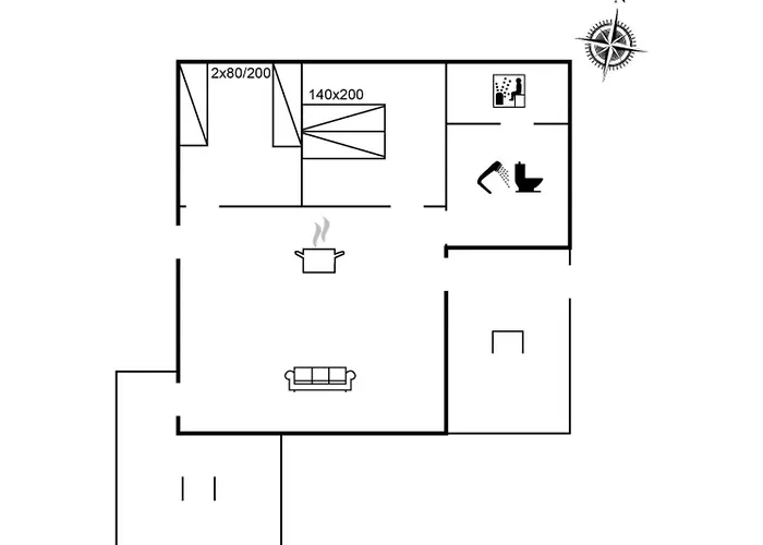 Dom wakacyjny Blomma - 350m From The Sea By Interhome Lakolk
